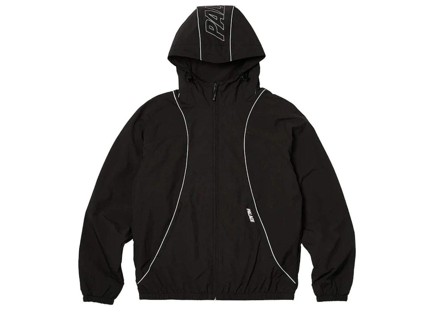 Palace Font Zip Shell Jacket Black/Black