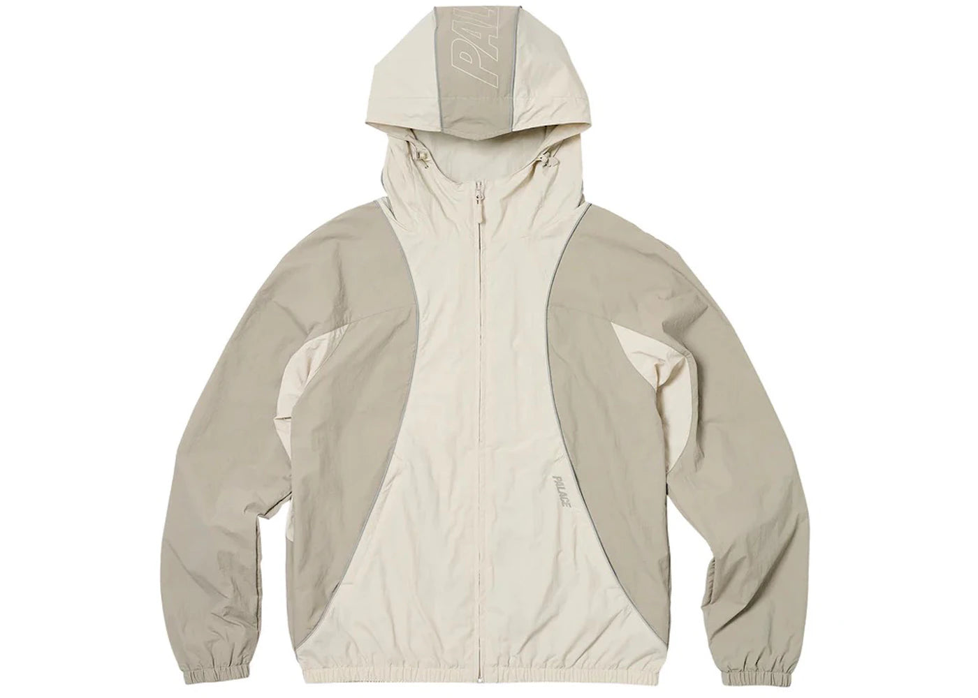 Palace Font Zip Shell Jacket Stone/Grey