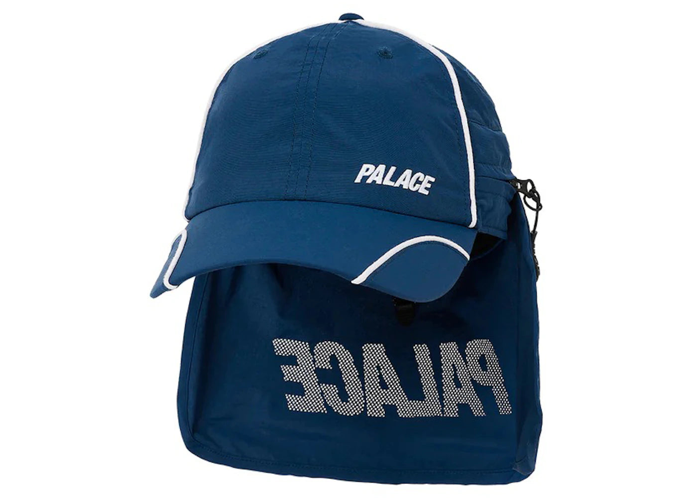 Palace Font Zip Shell Neck Saver 6-Panel Navy
