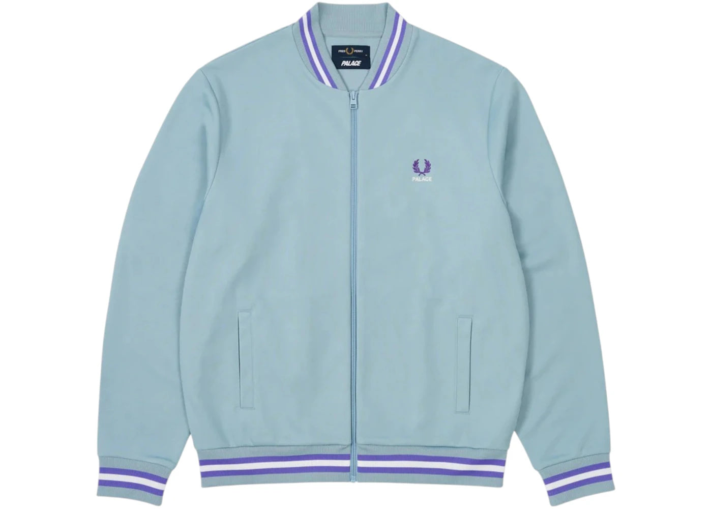 Palace Fred Perry Track Jacket Dusty Blue