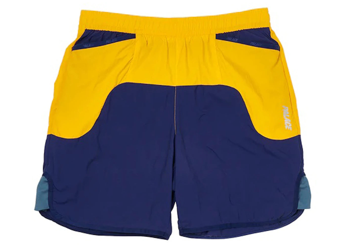 Palace Front Runner Shorts Navy/Yellow