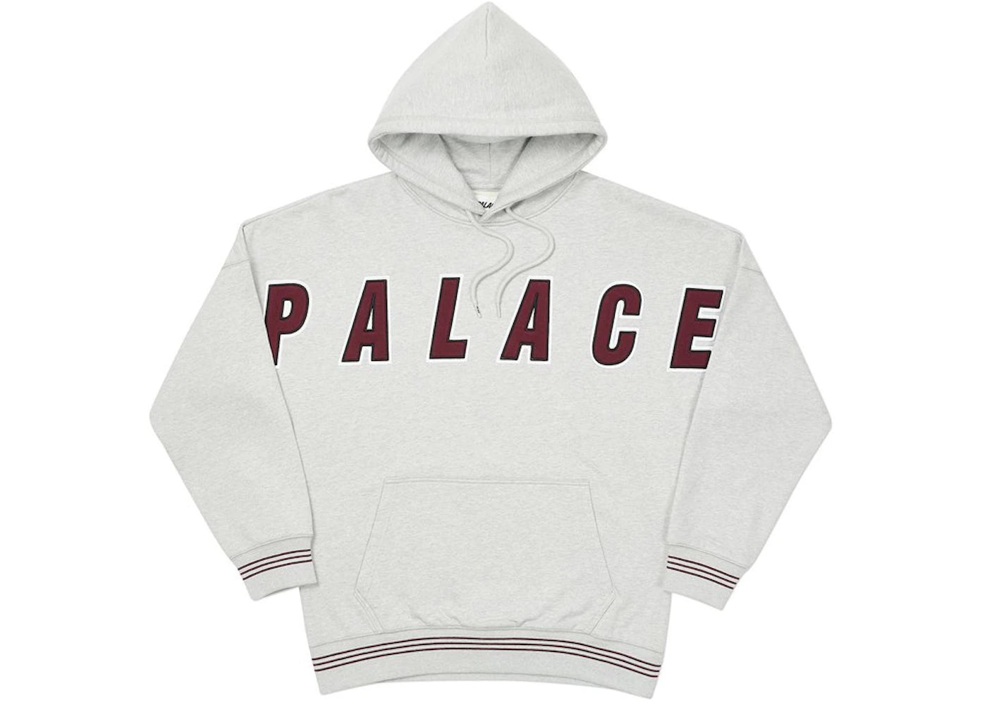 Palace Full Frontal Hood Grey Marl