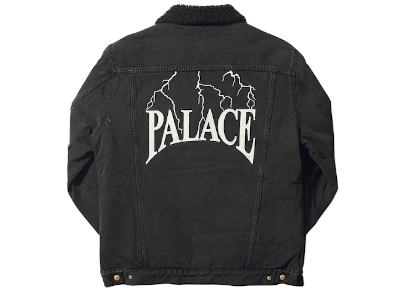 Palace Funder Shearling Jacket Black