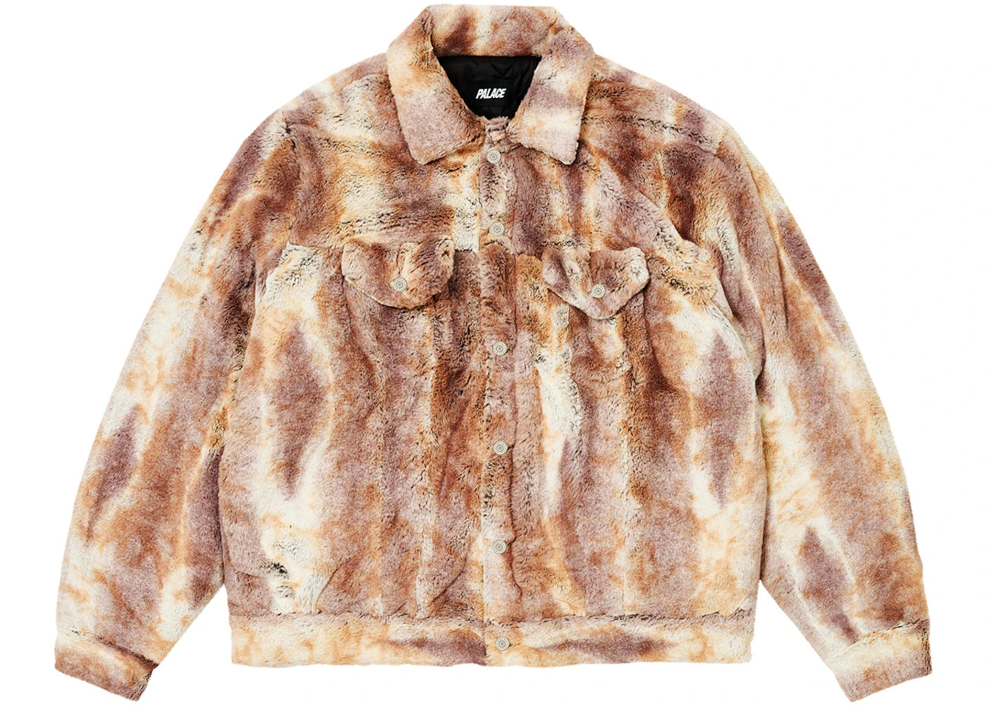 Palace Furry Trucker Jacket Brown