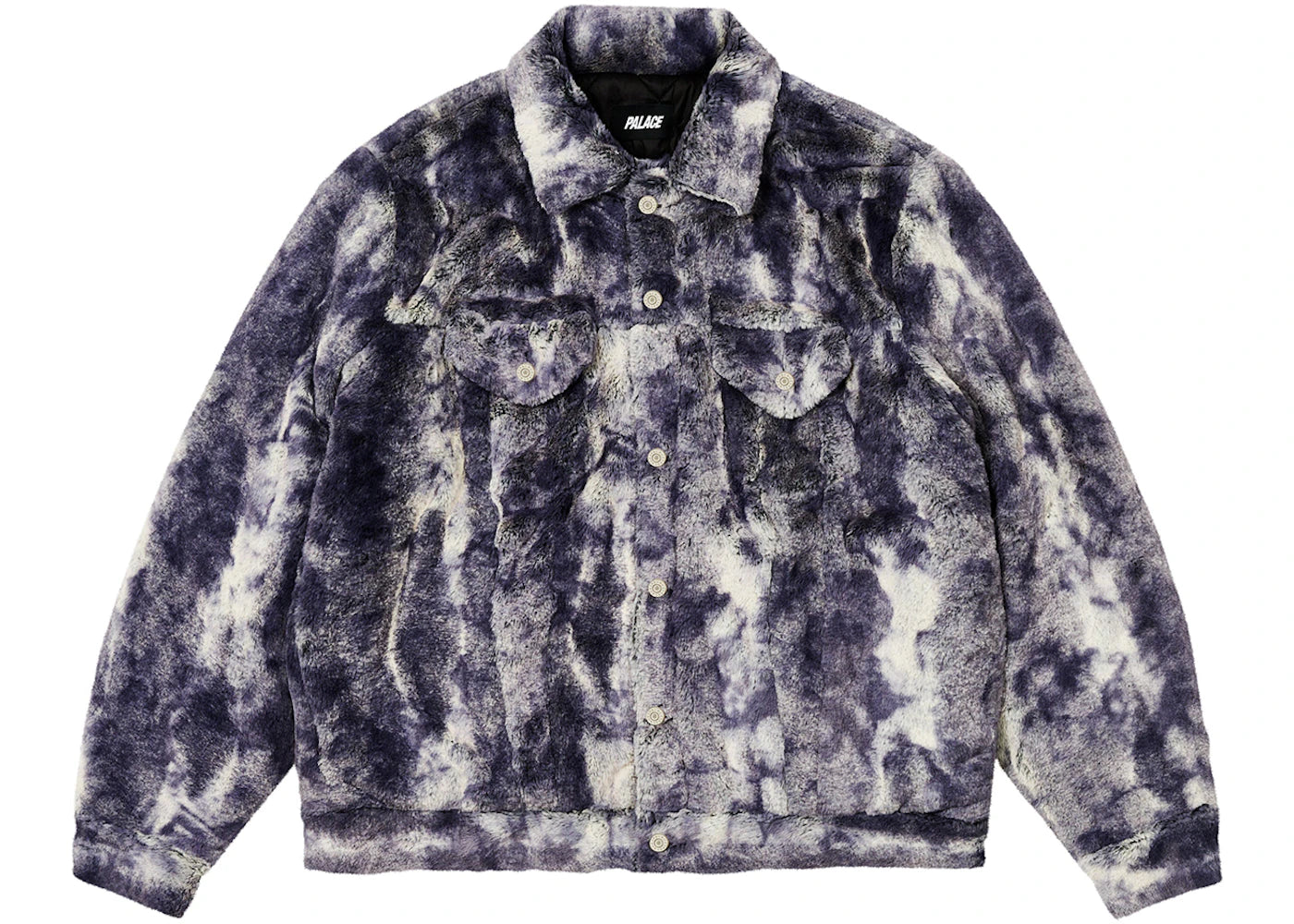 Palace Furry Trucker Jacket Grey