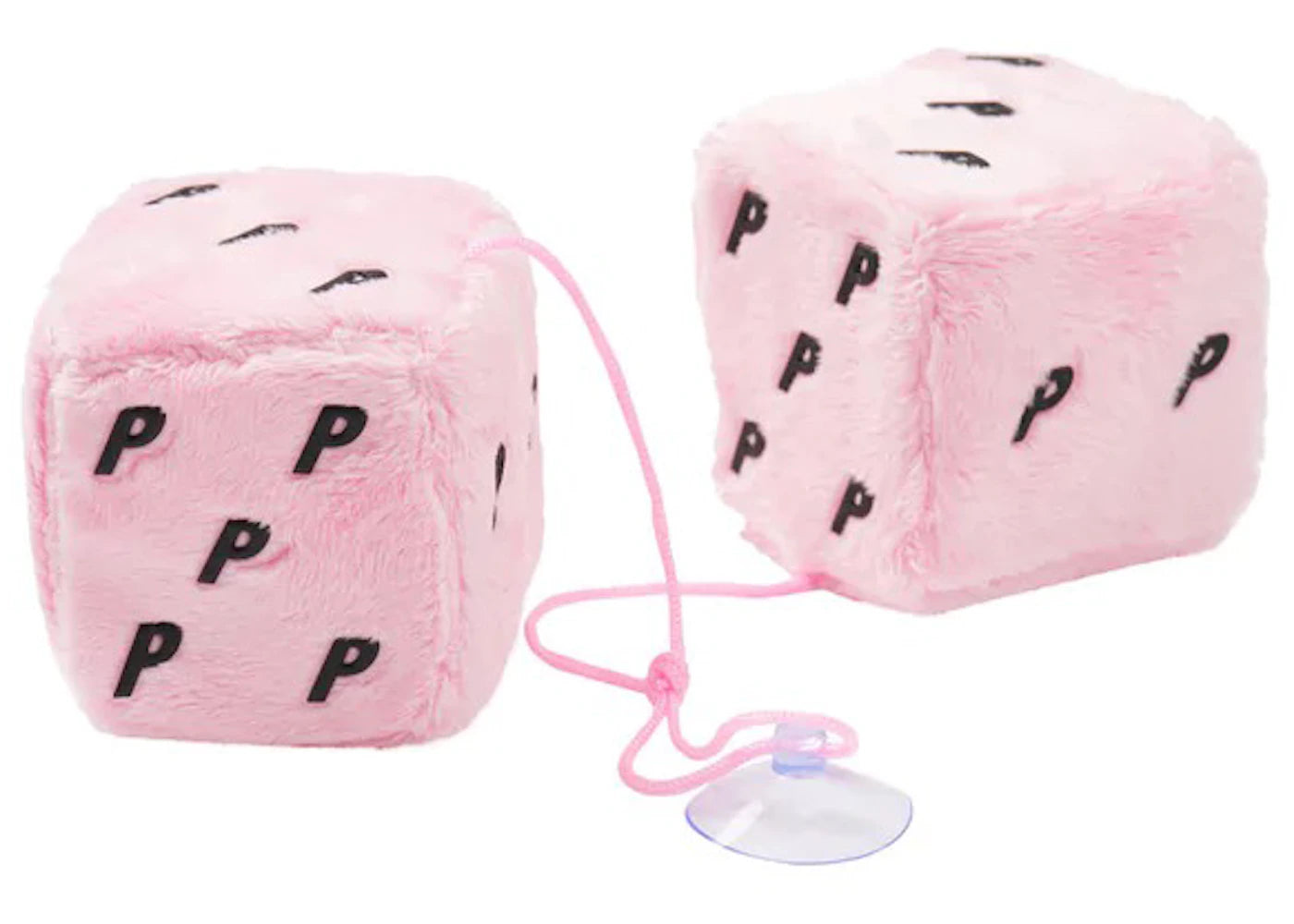 Palace Fuzzy Hanging Dice Pink