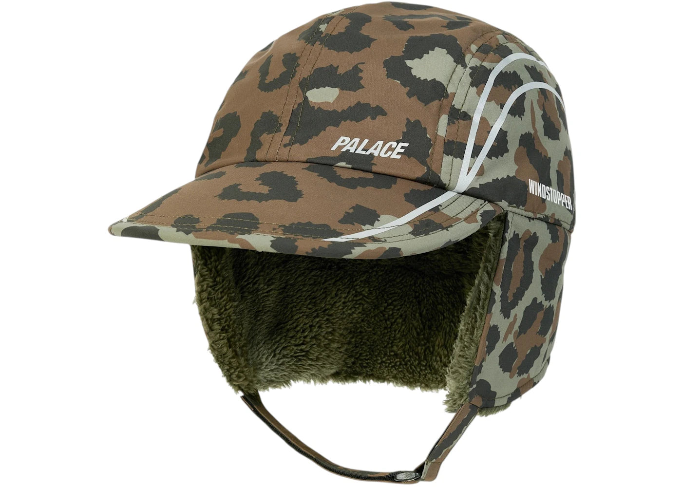 Palace GORE-TEX Windstopper Posh Earflap 4-Panel Cheetah