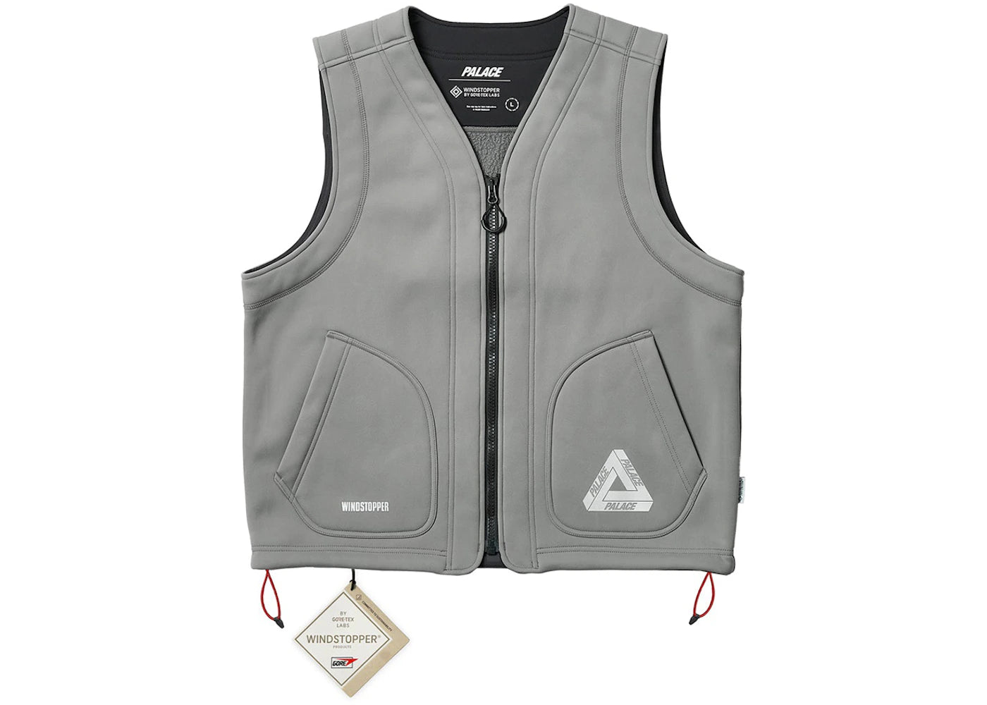 Palace GORE-TEX Windstopper Vest Steel Grey