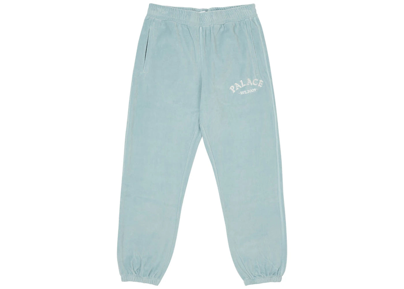 Palace Galore Velour Joggers Light Blue