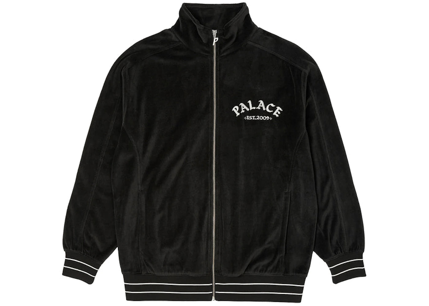 Palace Galore Velour Track Top Black