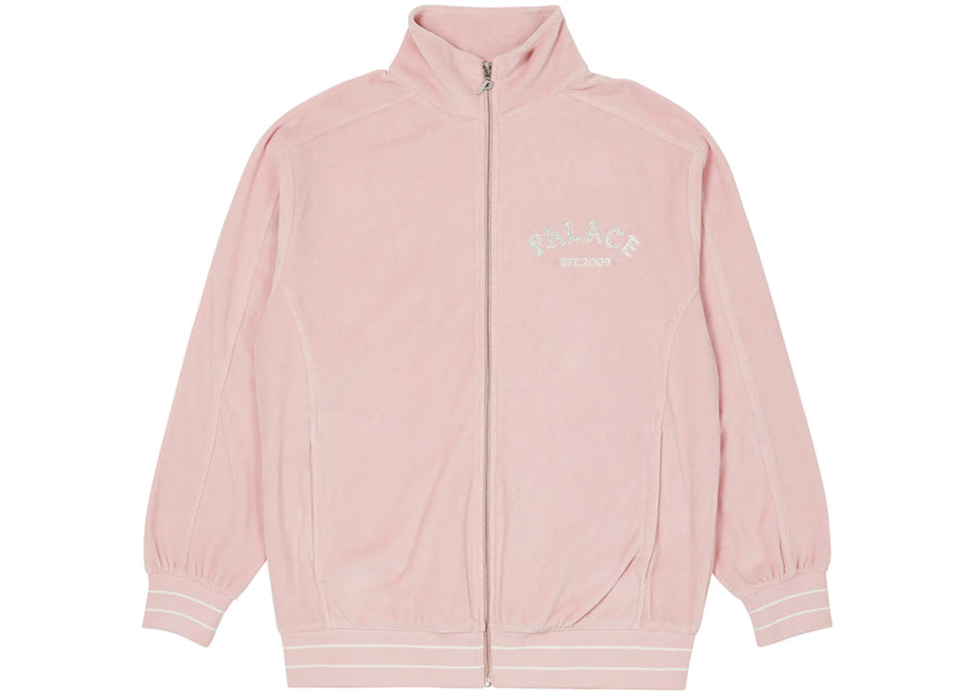 Palace Galore Velour Track Top Pink