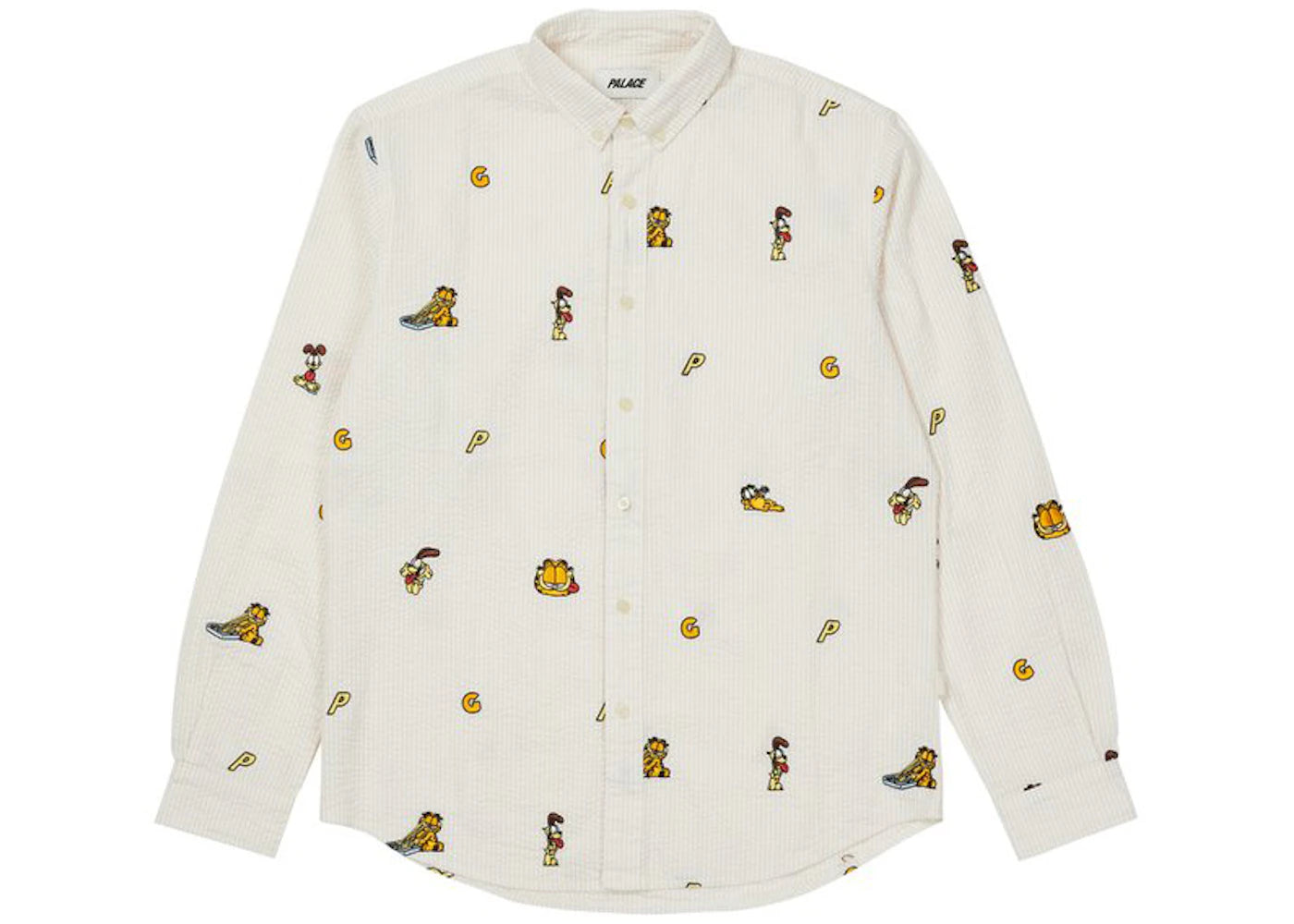 Palace Garfield Boojie Shirt Beige/White