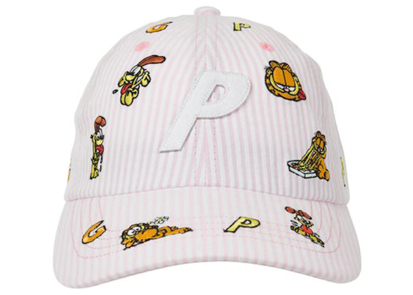 Palace Garfield P 6-Panel Pink/White