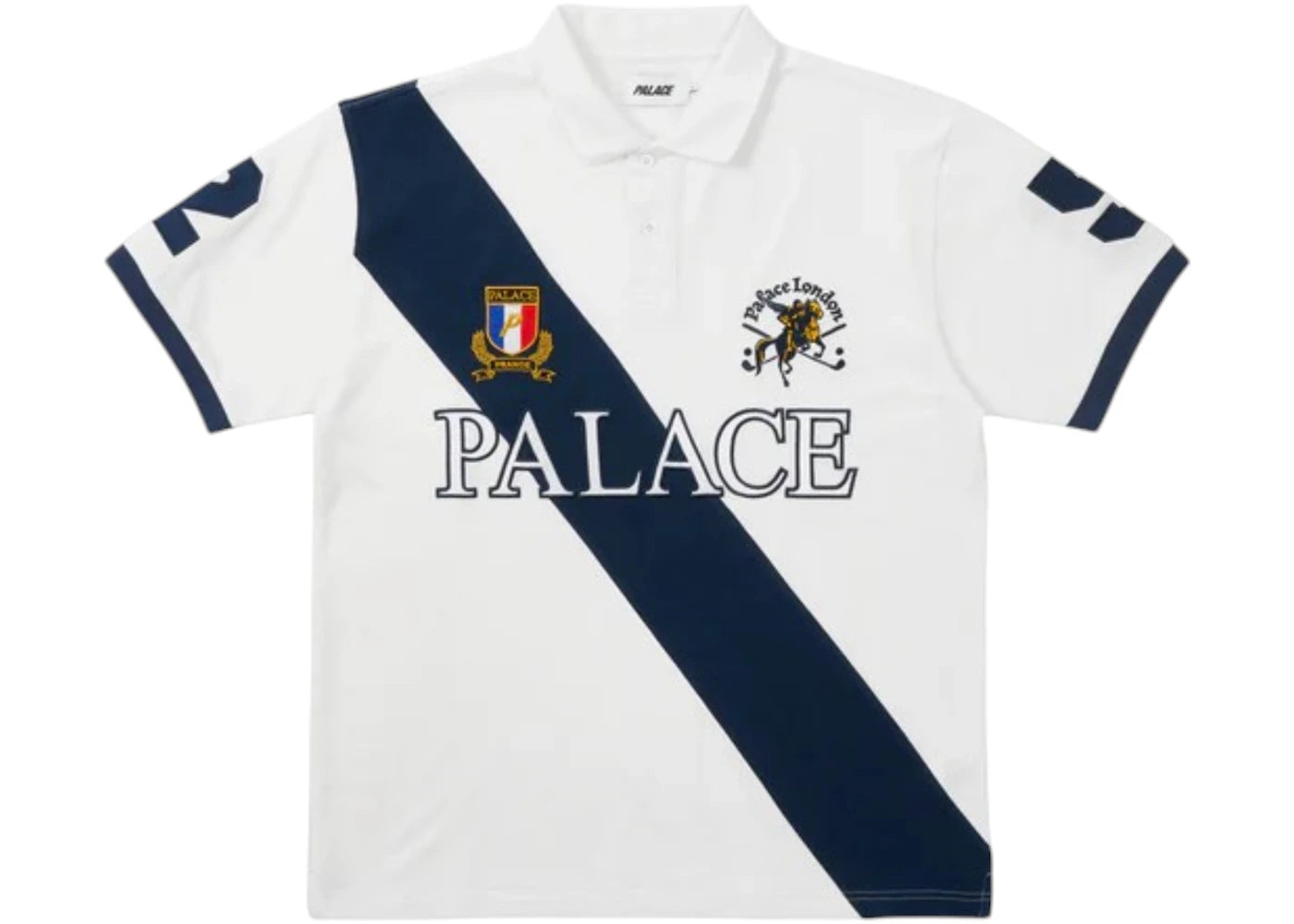 Palace Geezer Polo White/Navy