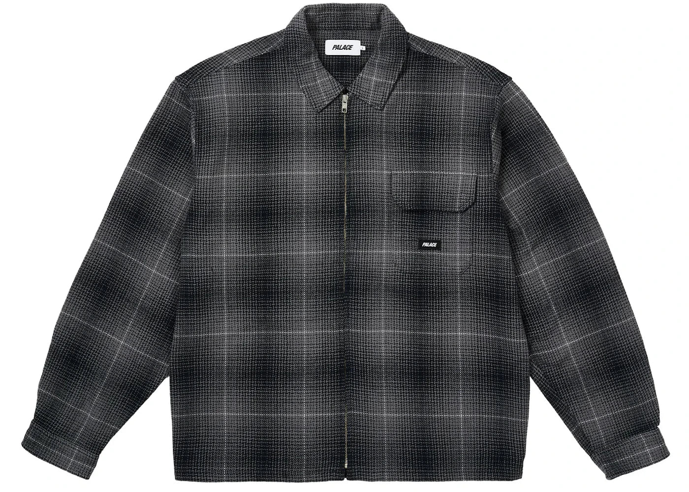 Palace Ghost Zip Shirt Black