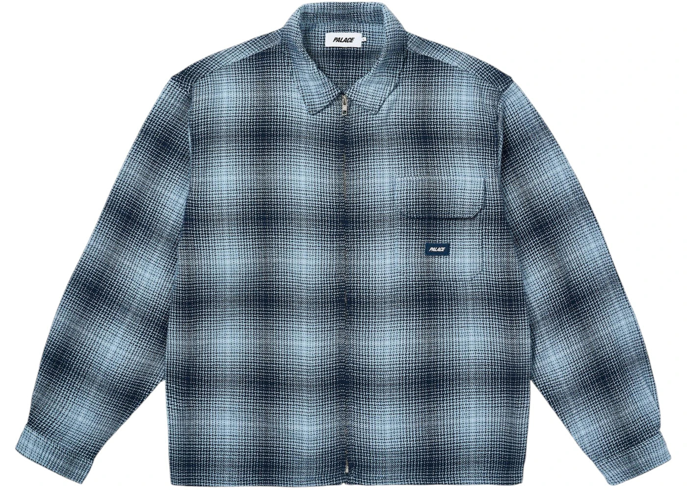 Palace Ghost Zip Shirt Navy