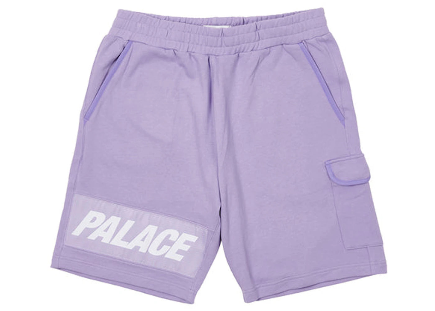 Palace Giant Woven Label Shorts Lilac