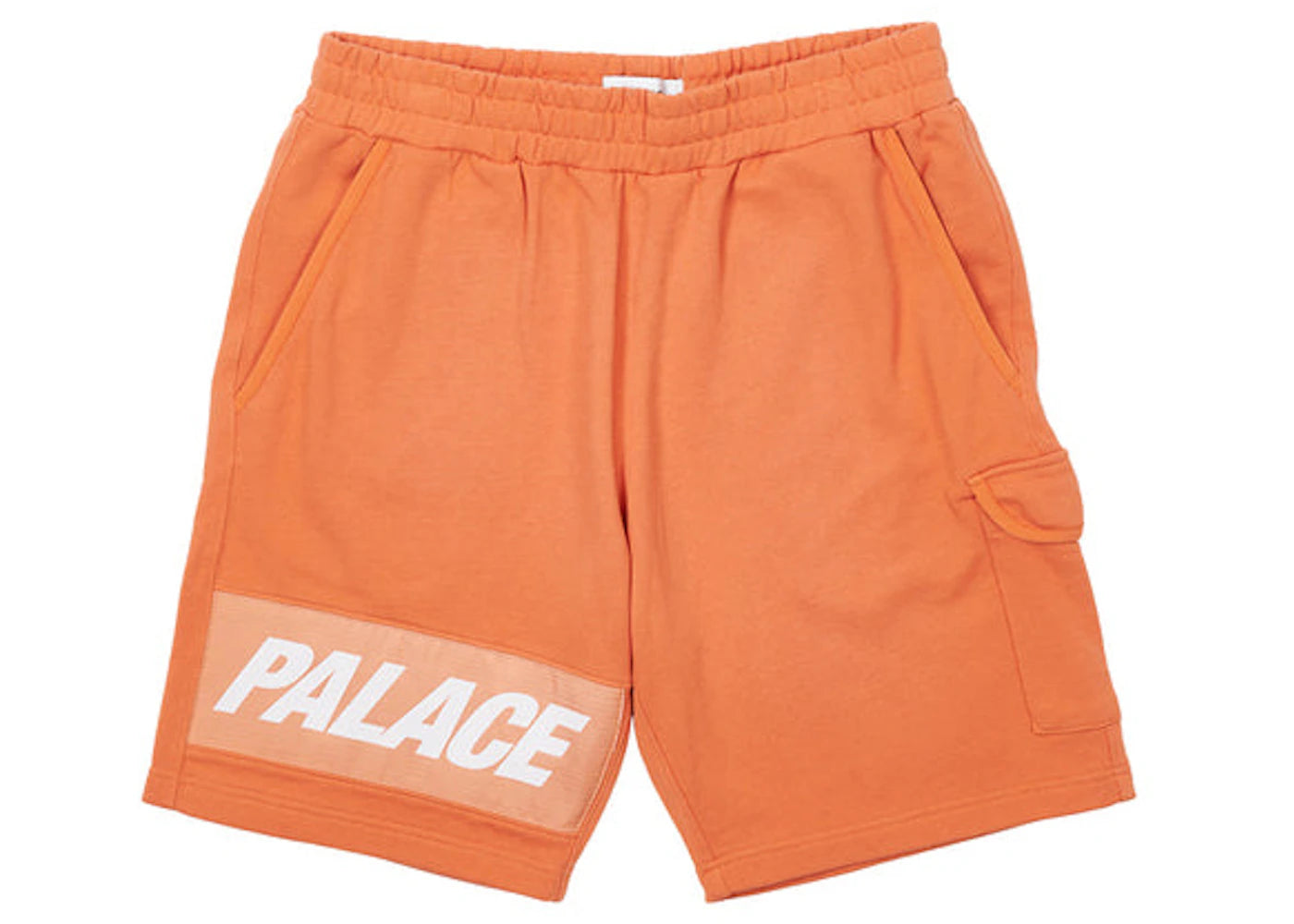 Palace Giant Woven Label Shorts Orange