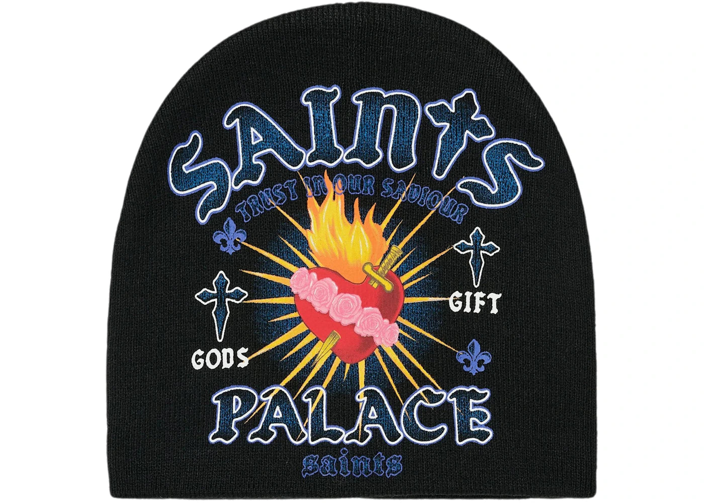 Palace Gods Gift Nein Cuff Beanie Black