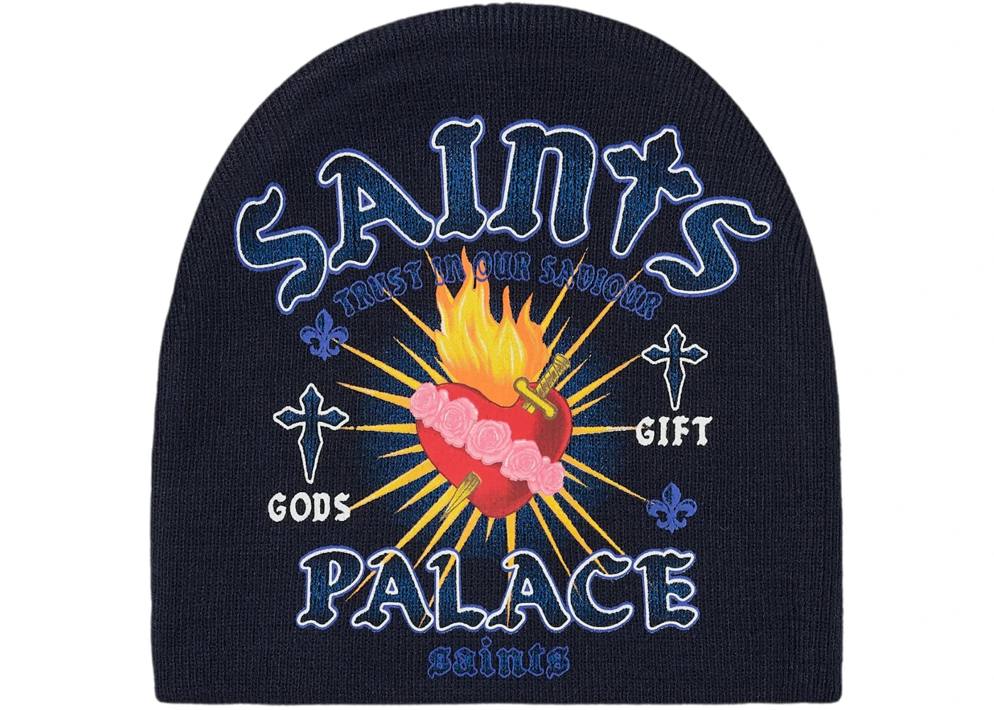 Palace Gods Gift Nein Cuff Beanie Navy