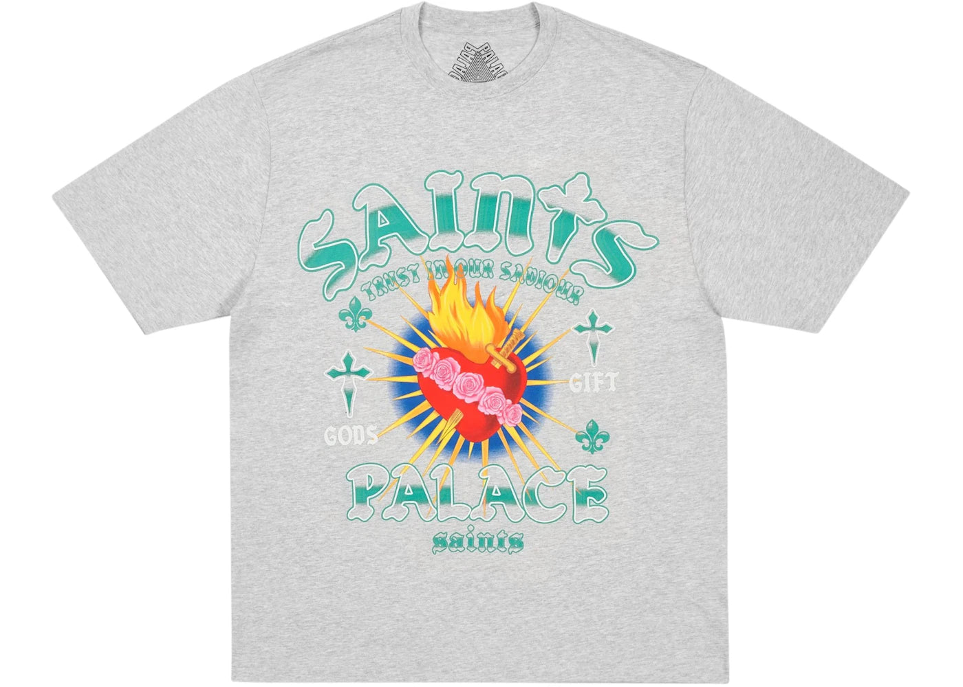 Palace Gods Gift T-Shirt Grey Marl