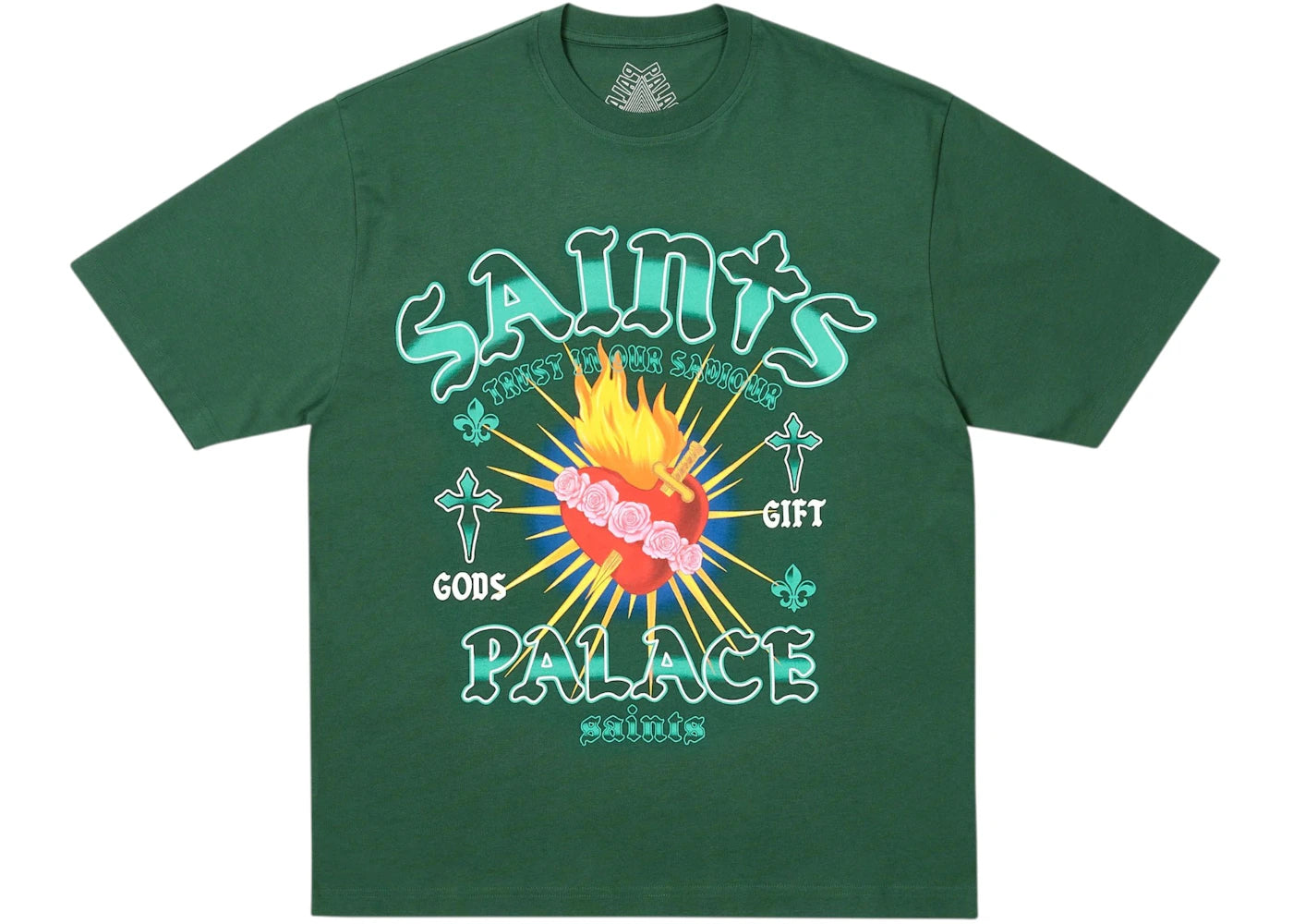 Palace Gods Gift T-Shirt Racey Green