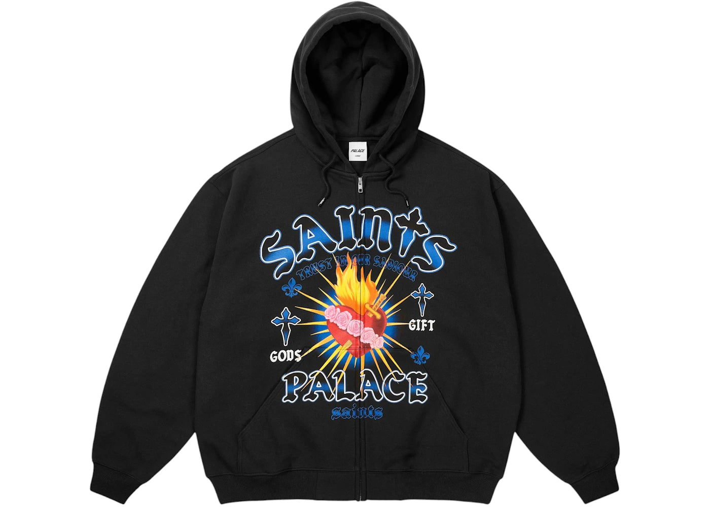 Palace Gods Gift Zip Hood Black