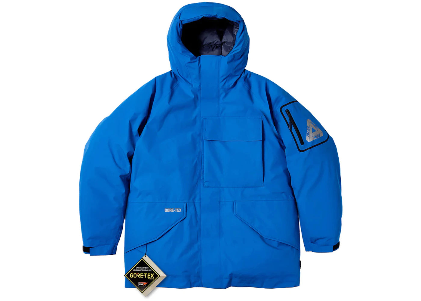 Palace Gore-Tex Cargo Down Parka Blue