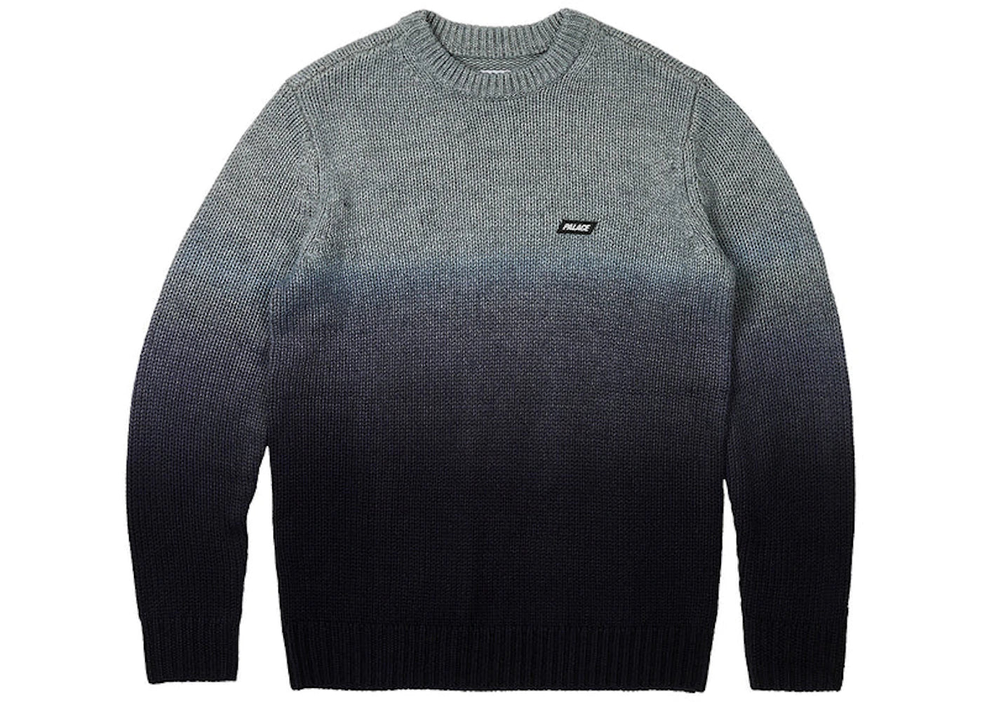 Palace Gradient Dye Rib Knit Black