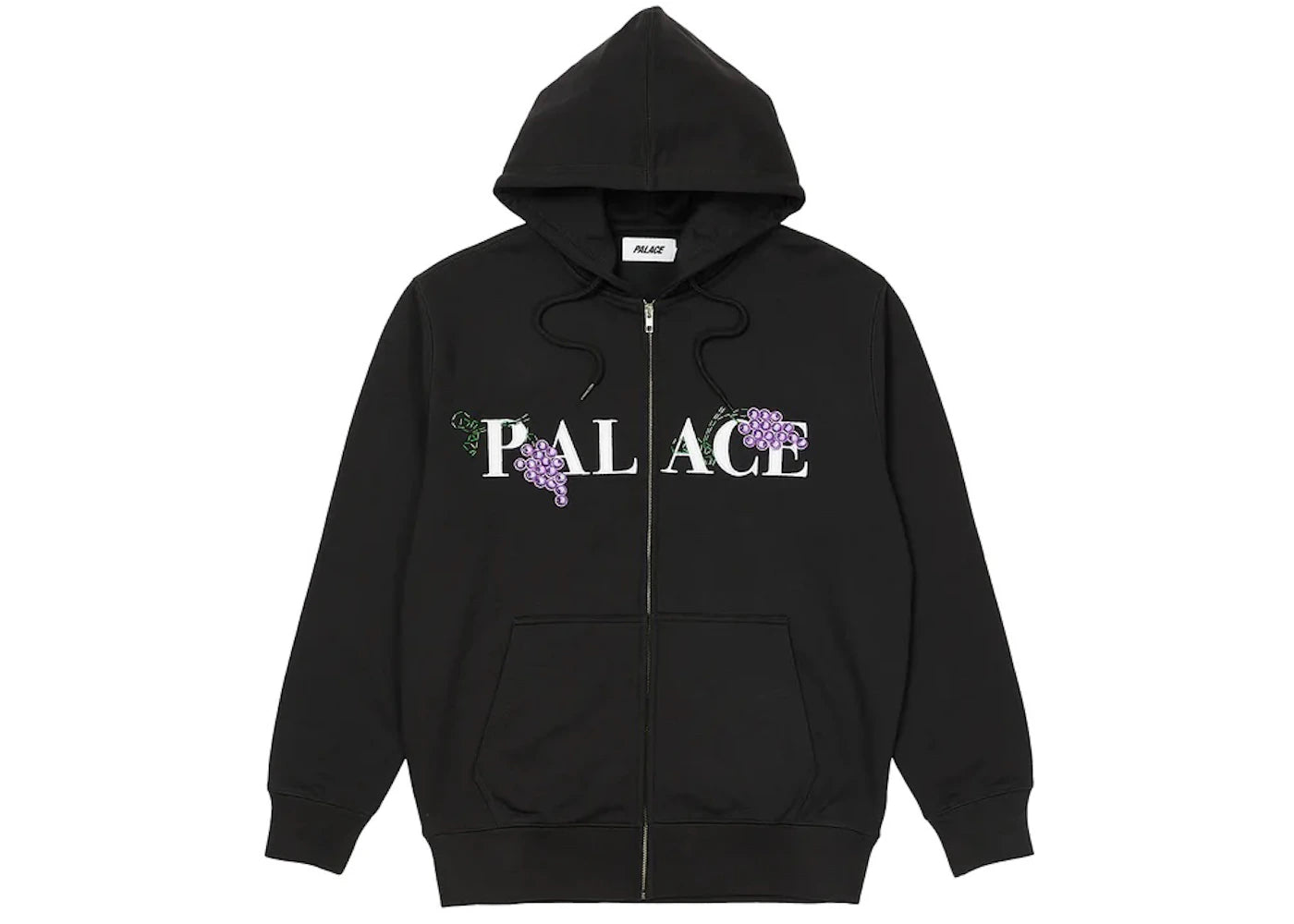 Palace Grape Zip Hood Black