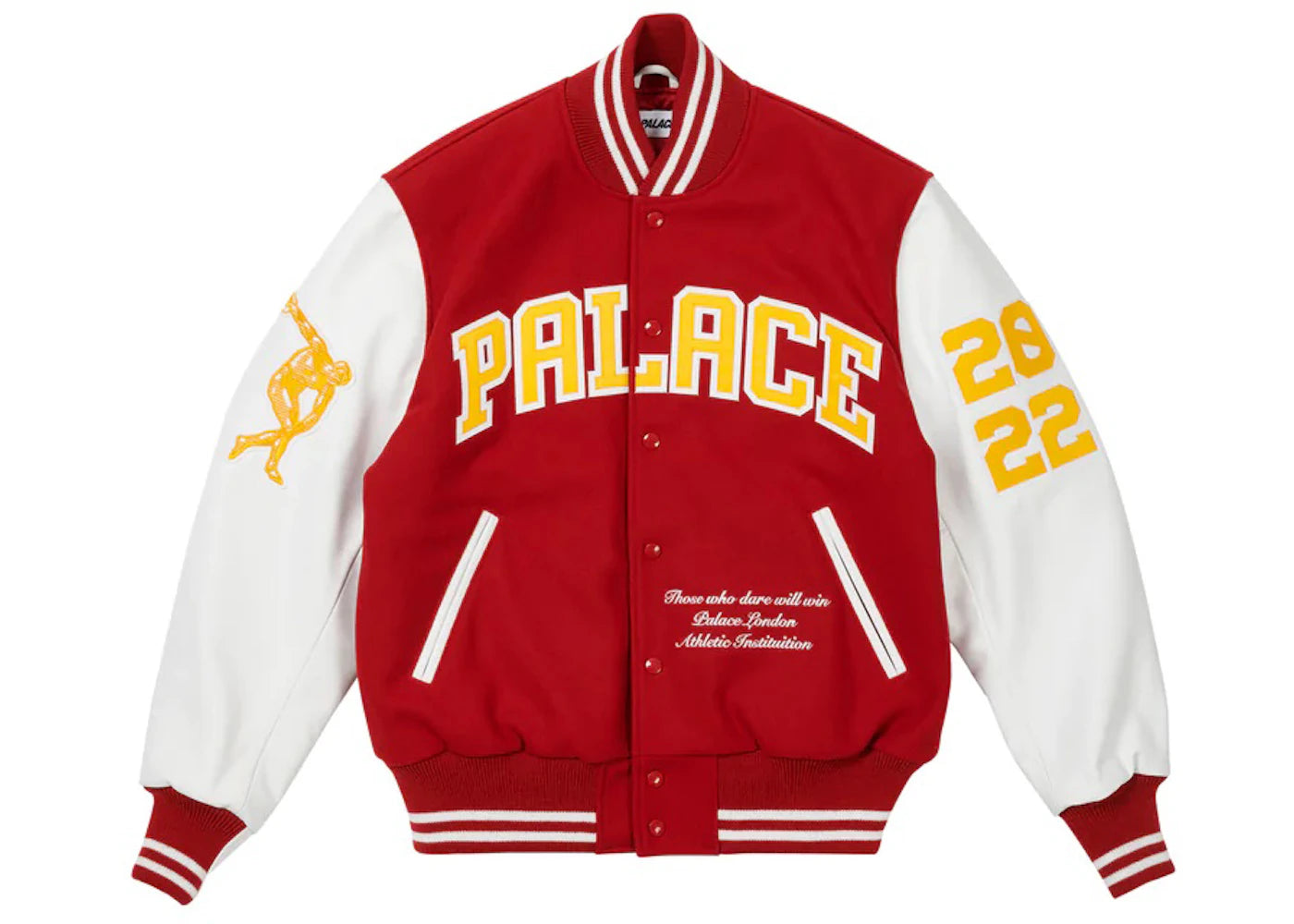 Palace Greek Varsity Jacket Red