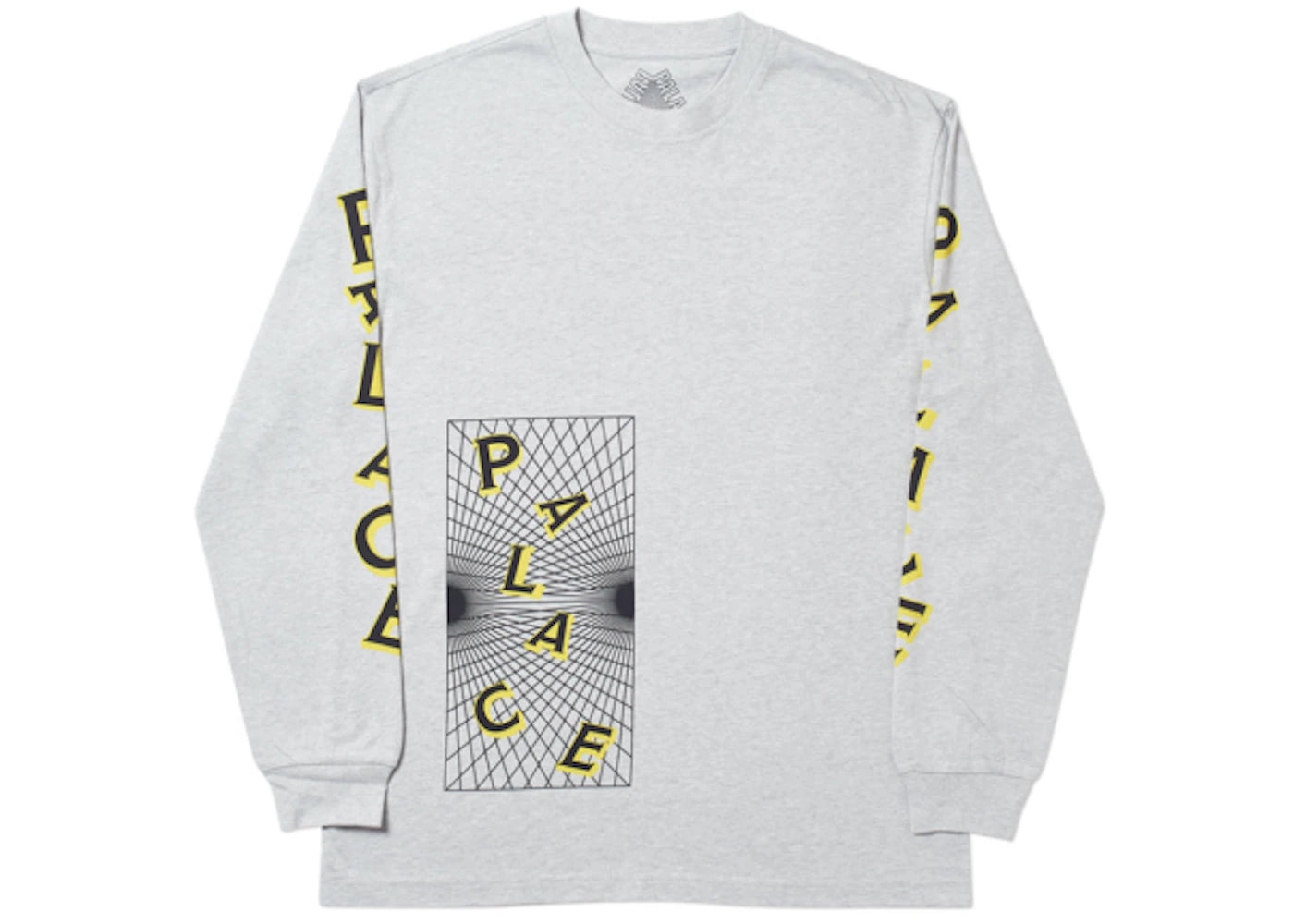 Palace Griddle Longsleeve Grey Marl