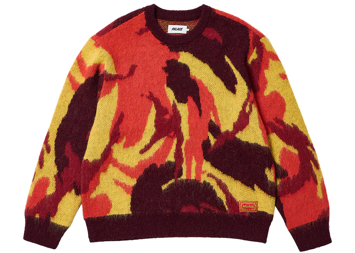 Palace Hairy Camo Knit Fire