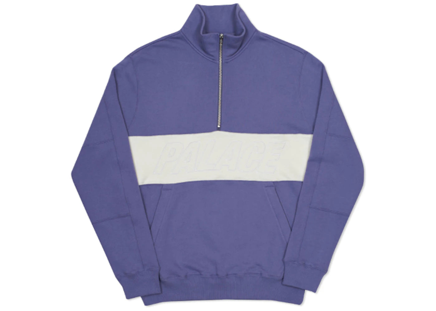 Palace Half Way Track Top Purple/White