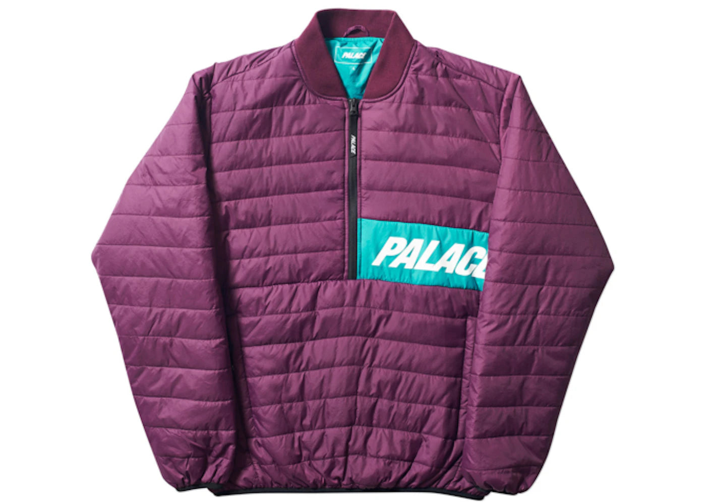 Palace Half Zip Packer Blackberry/Teal