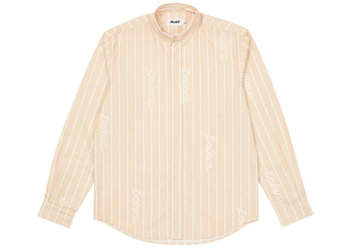 Palace Hand Stripe Shirt Tan