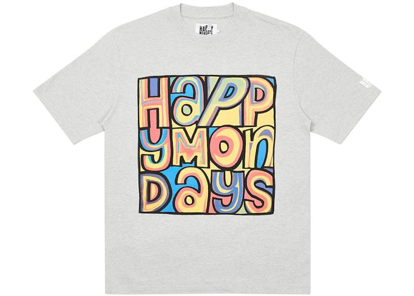 Palace Happy Mondays Cover T-shirt Grey Marl