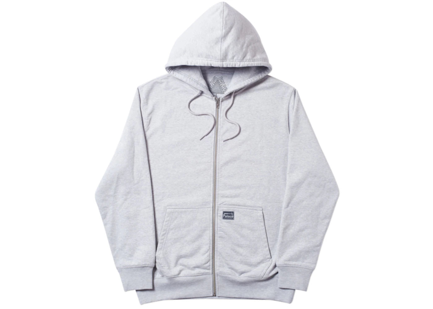 Palace Hardware Zip Hood Grey Marl