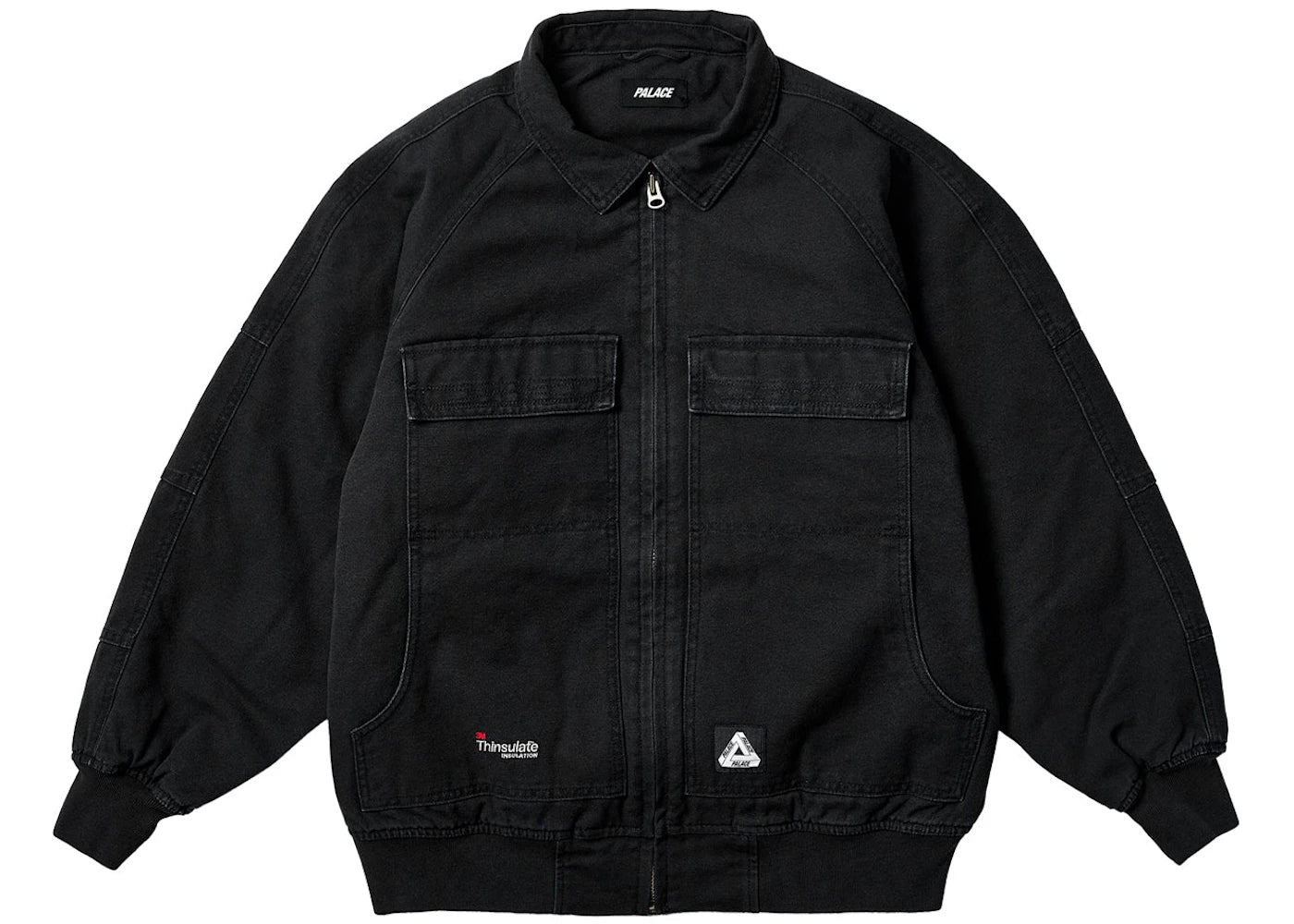 Palace Heavy Canvas Bomber Jacket Black