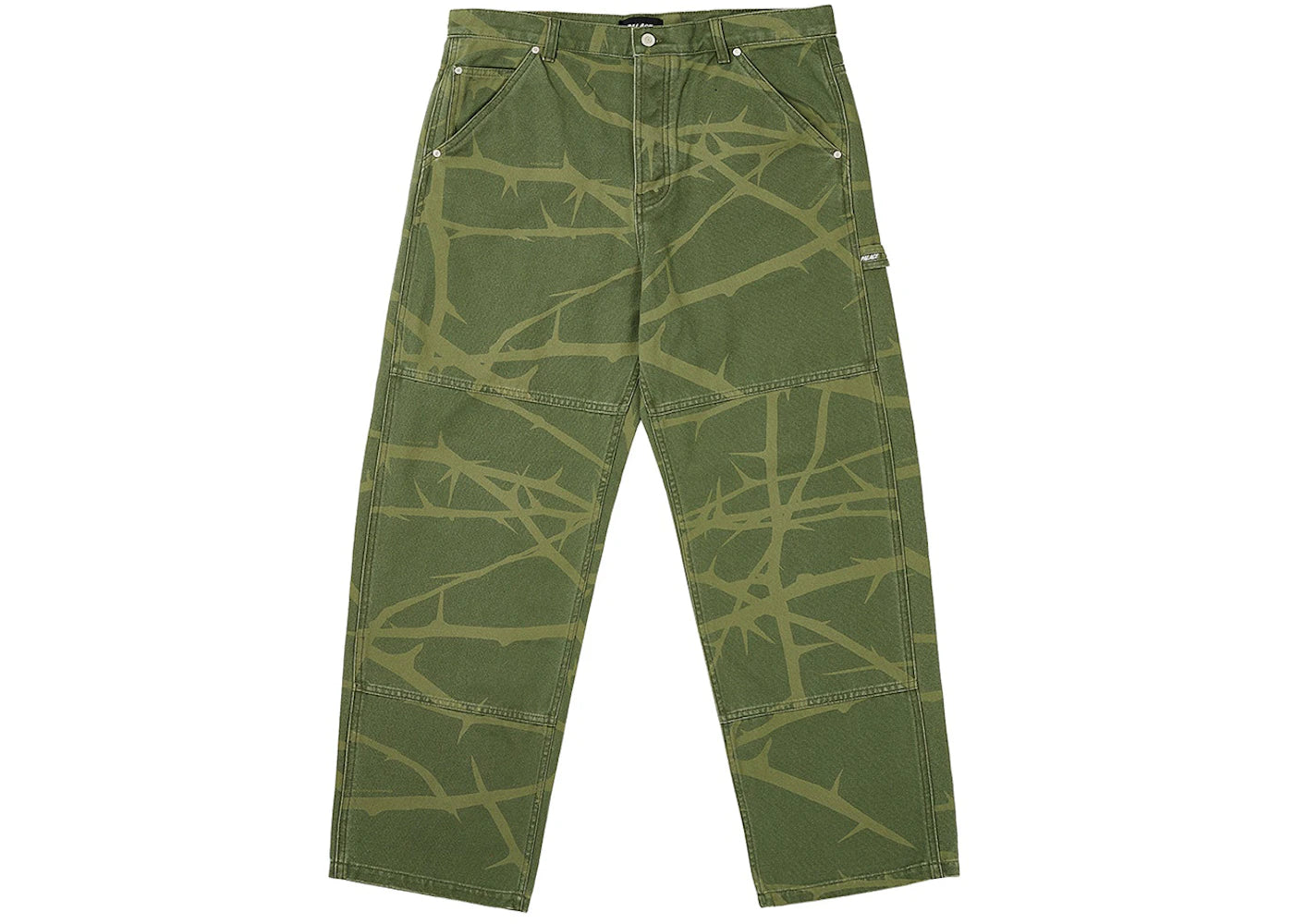 Palace Heavy Canvas Work Pant Deep Green