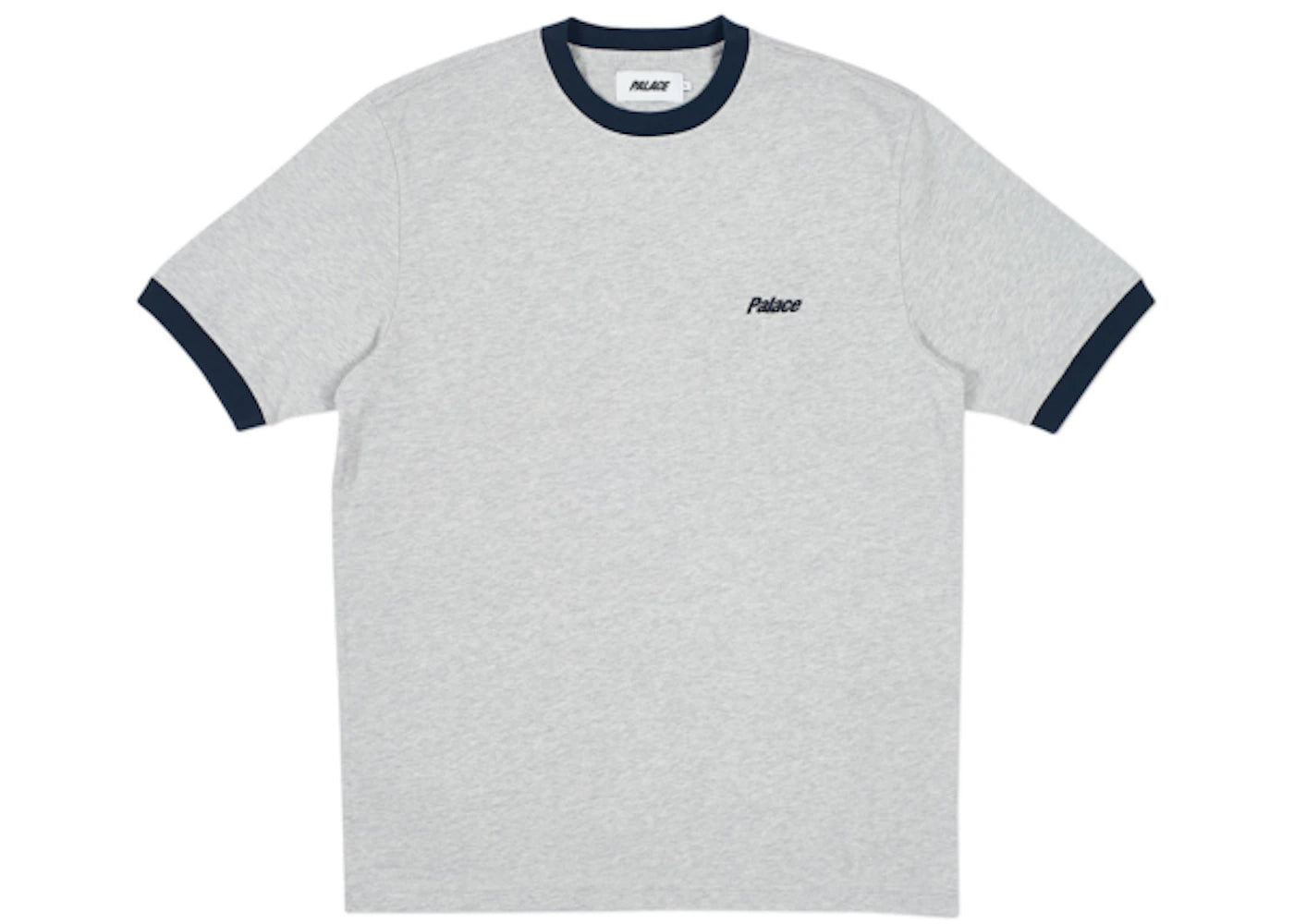 Palace Heavy Ringer T-shirt Grey Marl/Black