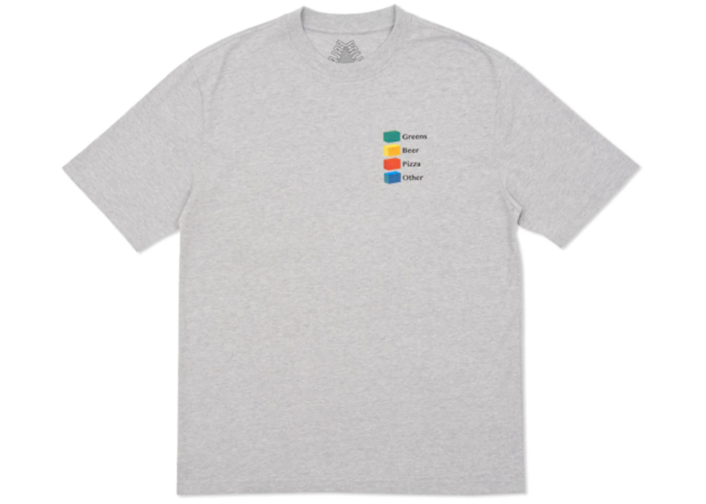 Palace Hi-Chart T-shirt Grey Marl