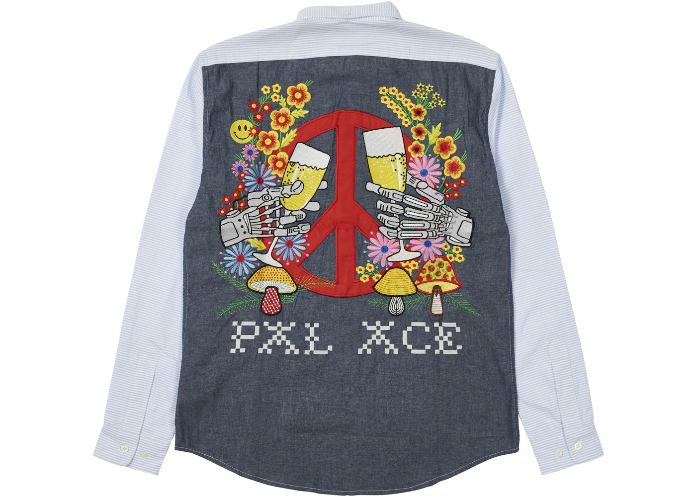 Palace Hippy Salute Shirt Blue