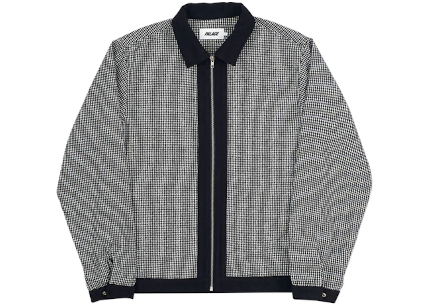 Palace Hound Zip Shirt Houndstooth Black/White