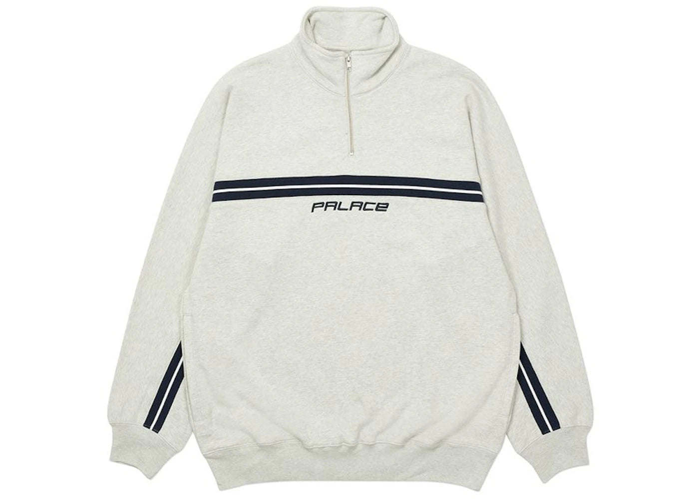 Palace Insert 1/4 Zip Grey Marl