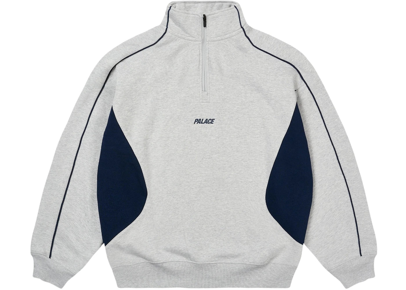 Palace Inserto 1/4 Zip Grey Marl