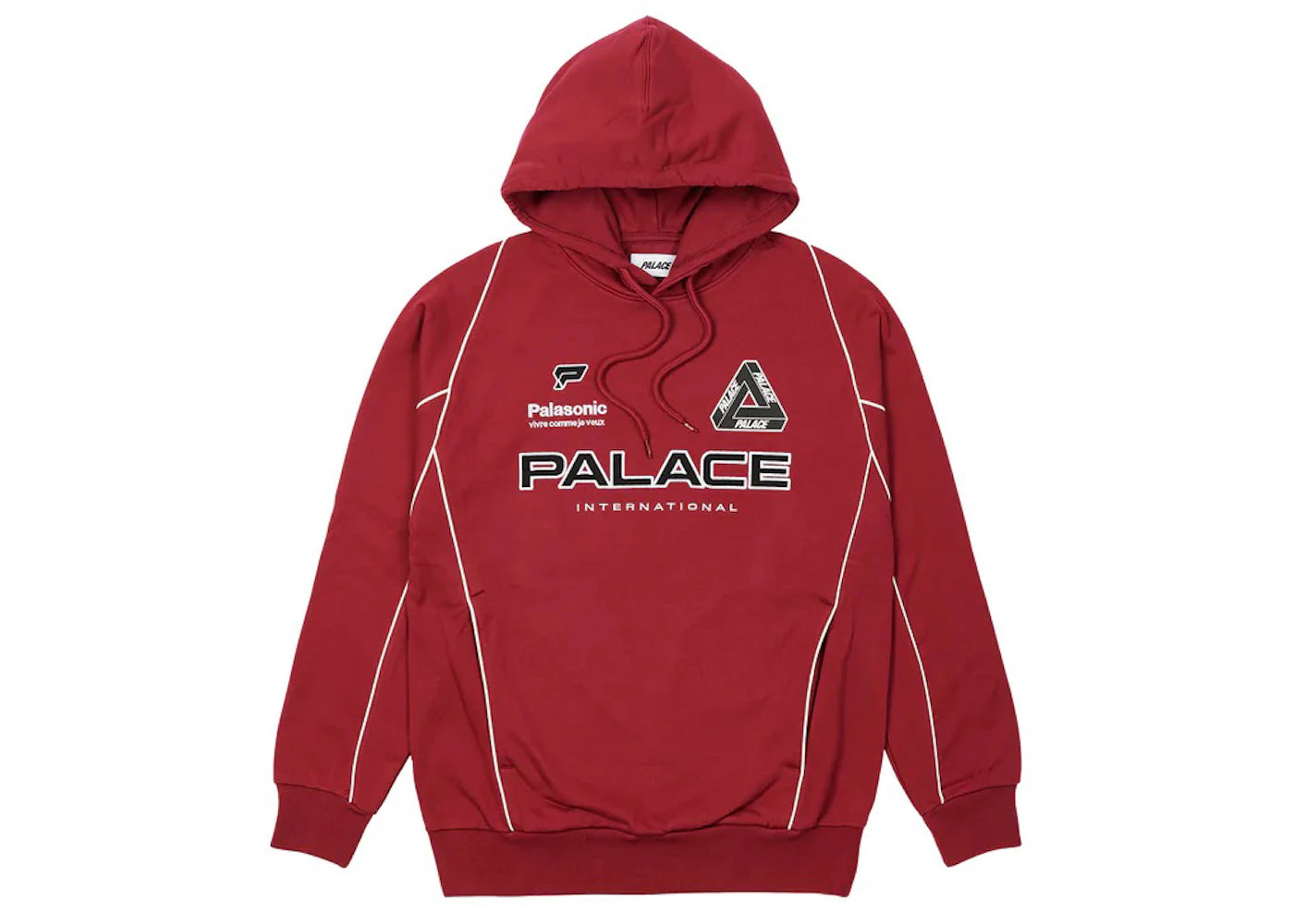 Palace International Hood Burgundy