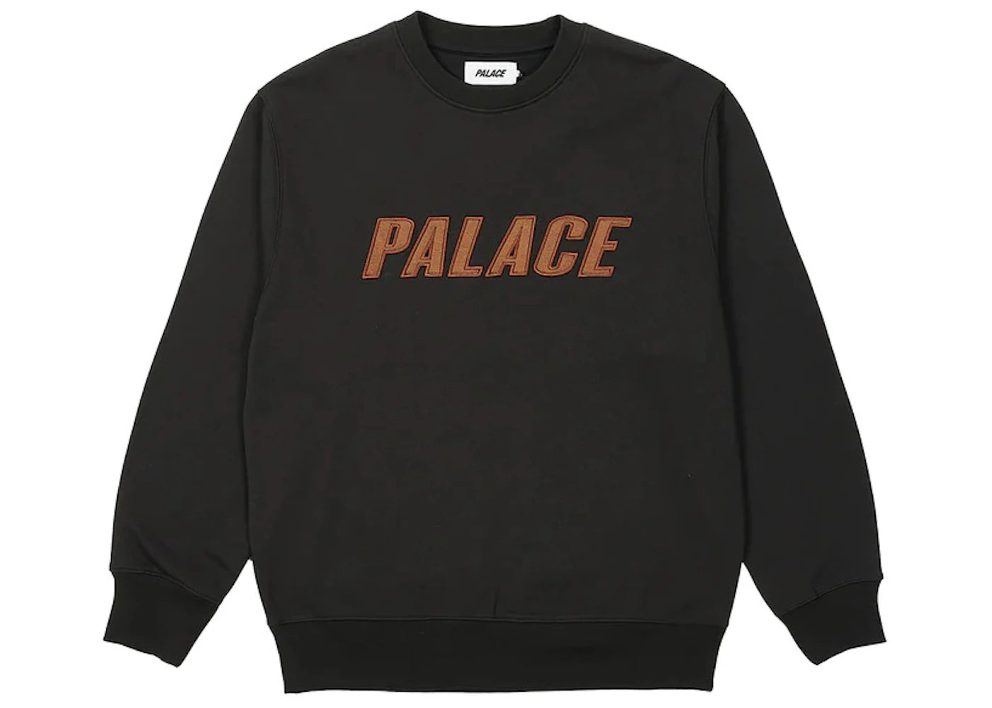 Palace Iridescent Applique Crew Black