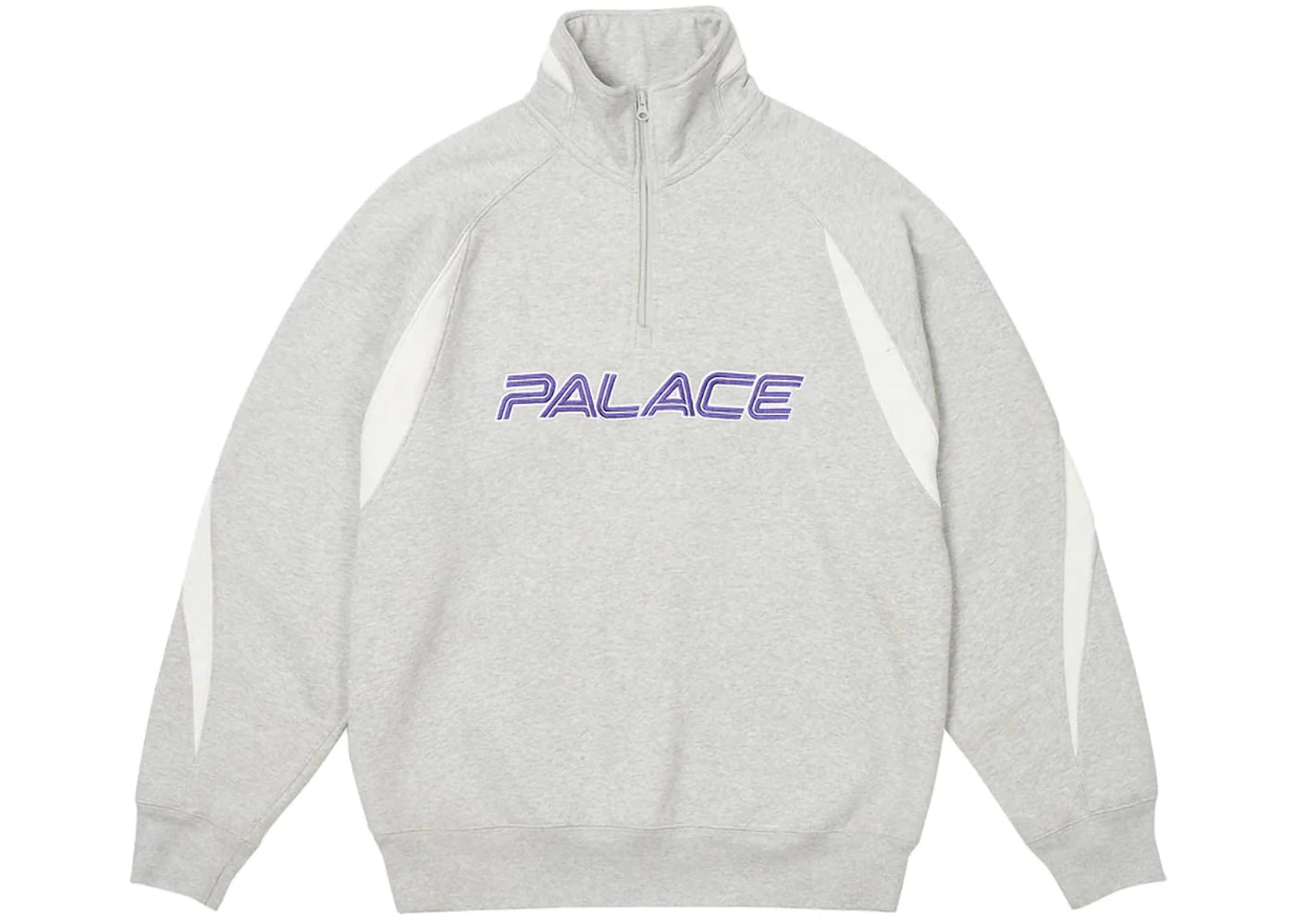 Palace Isn't It 1/4 Zip Grey Marl