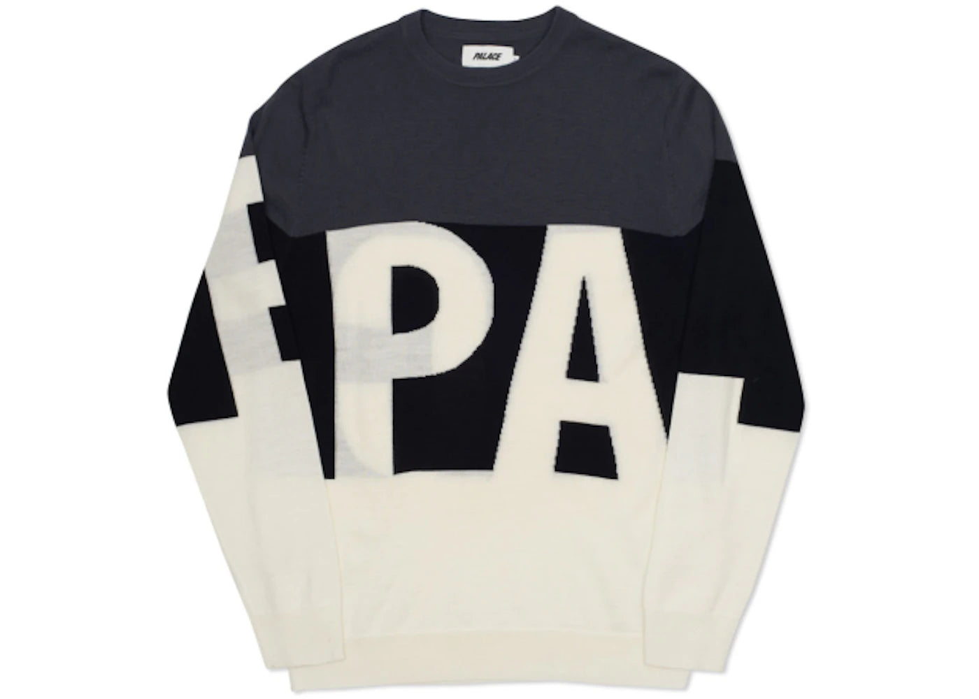 Palace Jumbo Font Knit Black/White